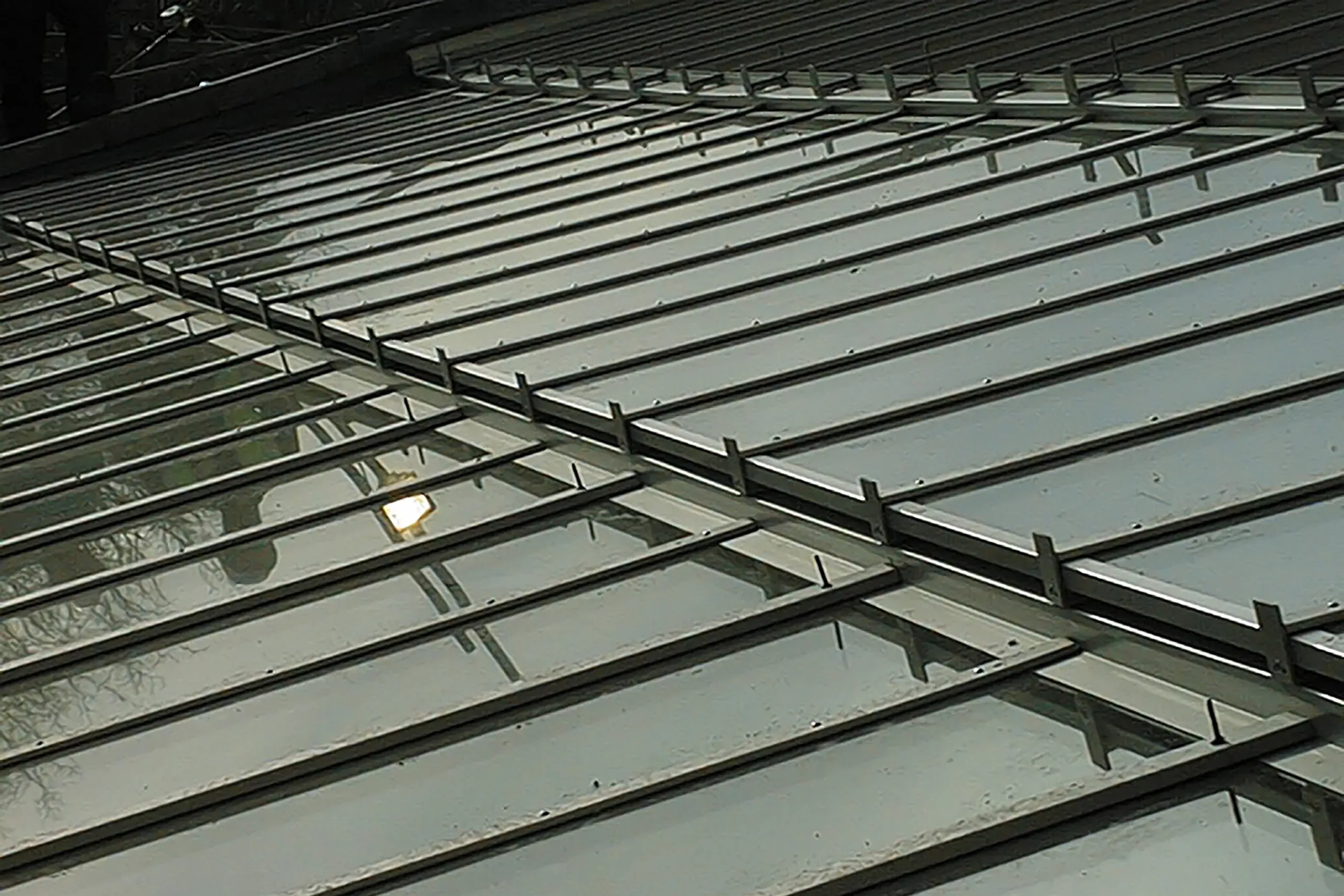 Buckingham Palace roof skylight