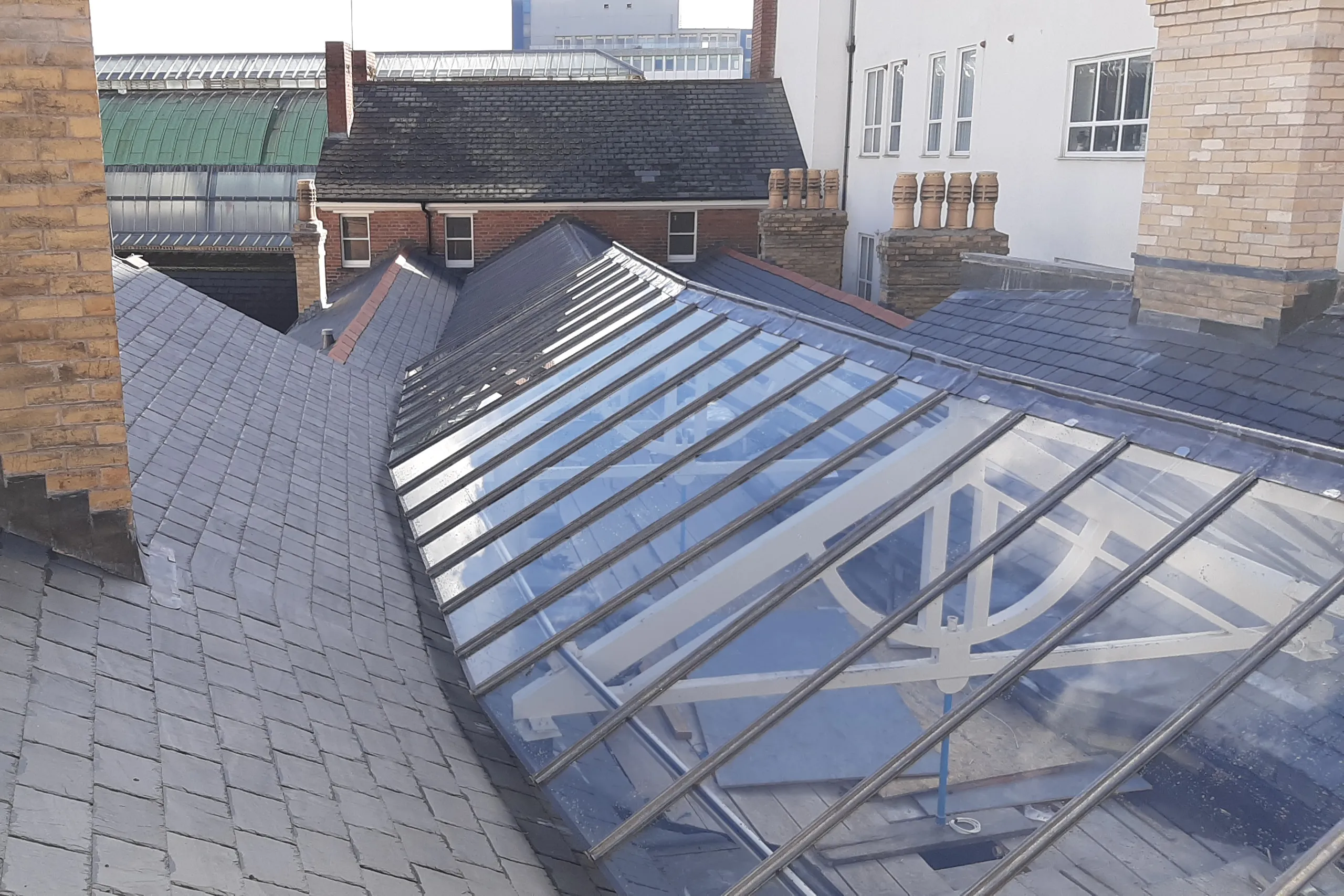 Market Arcade, Newport roof glazing