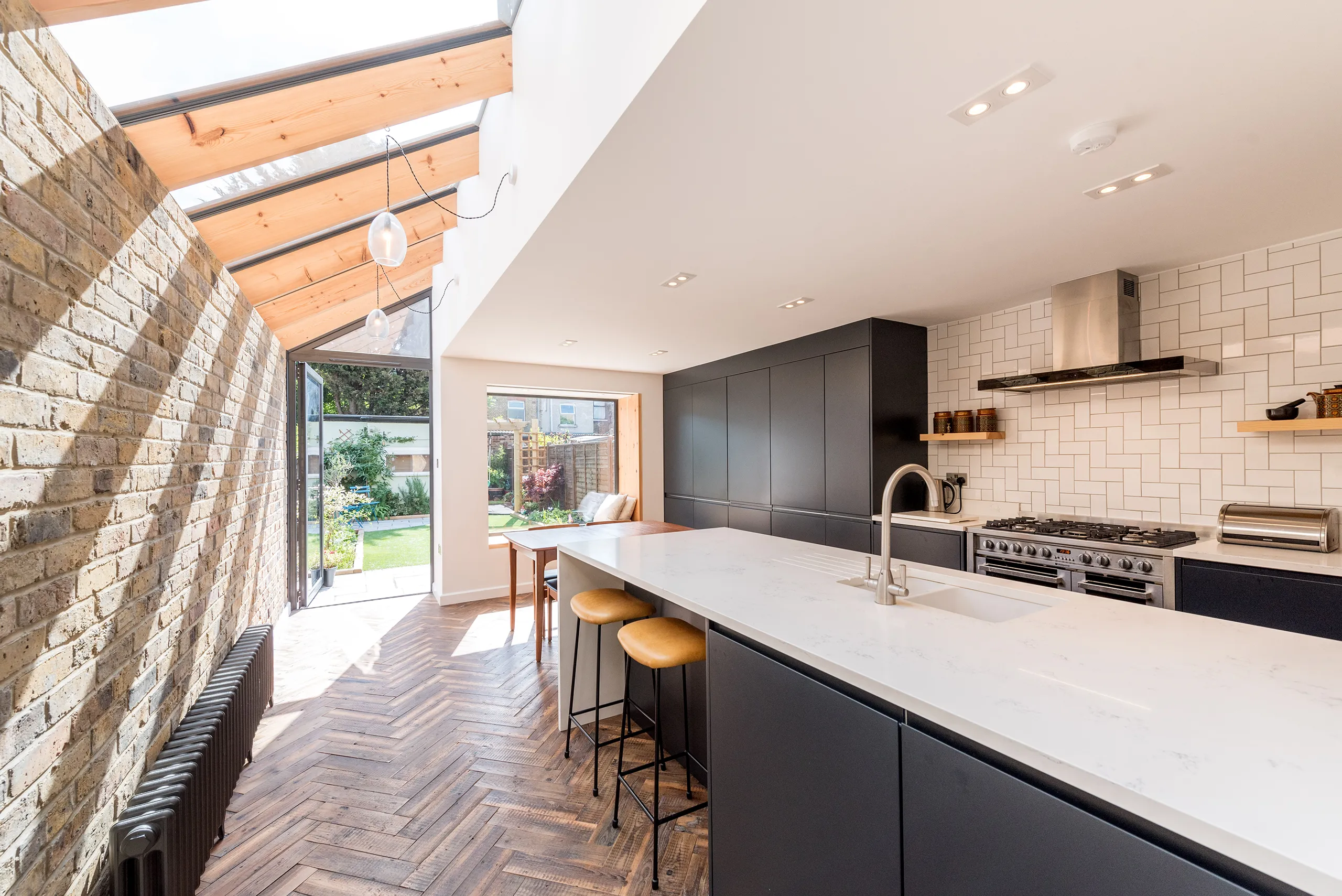 domestic kitchen extension roof glazing