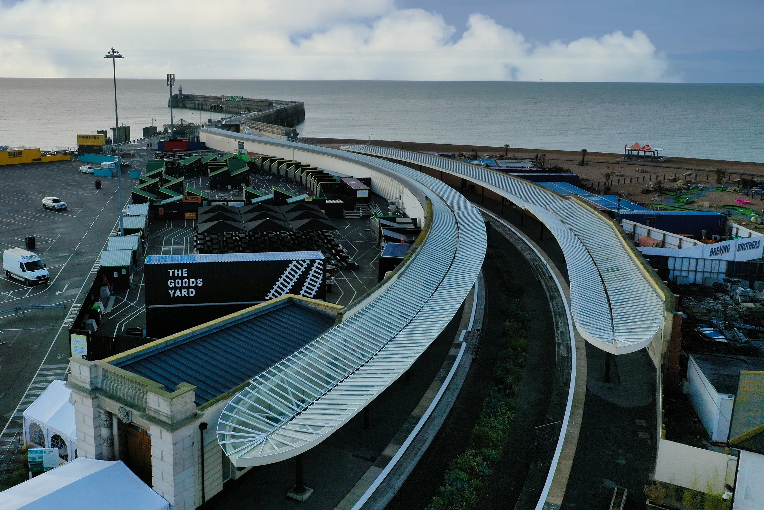 Folkestone Harbour canopy glazing