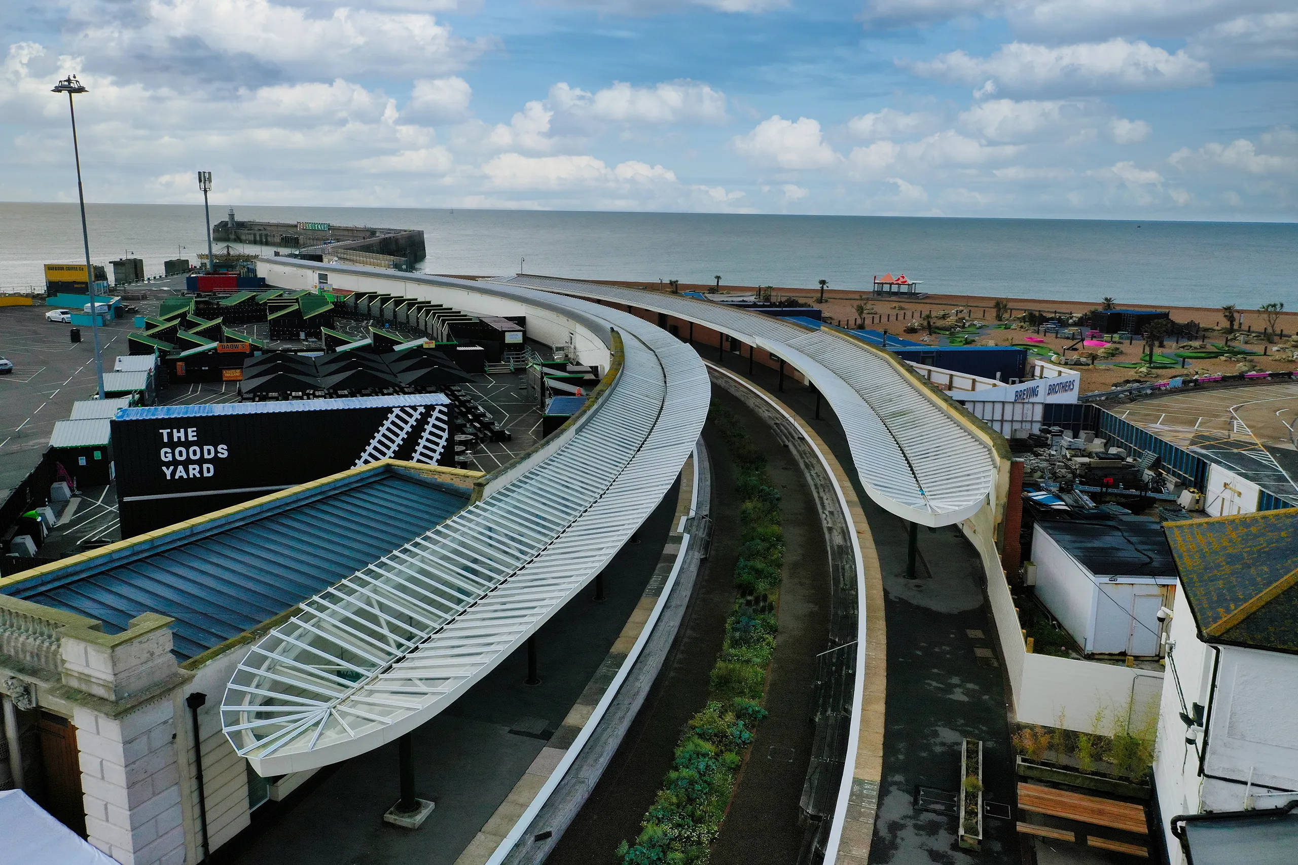 Folkestone Harbour canopy glazing