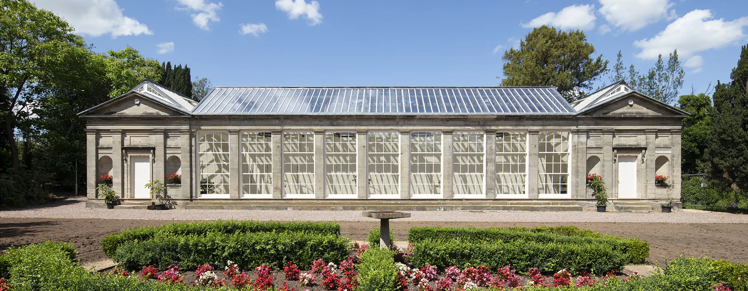 Orangery front of building