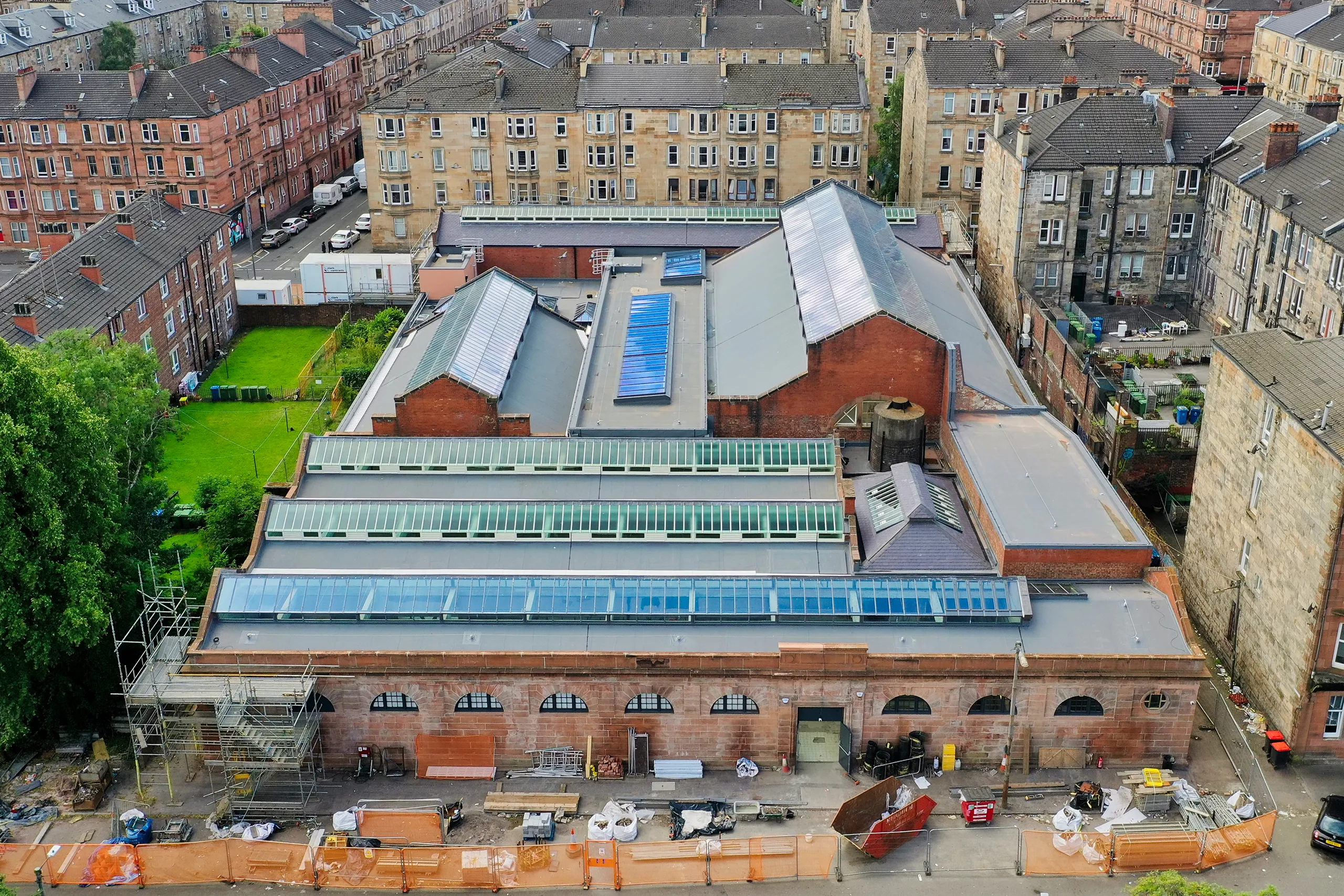 Govanhill Baths roof glazing