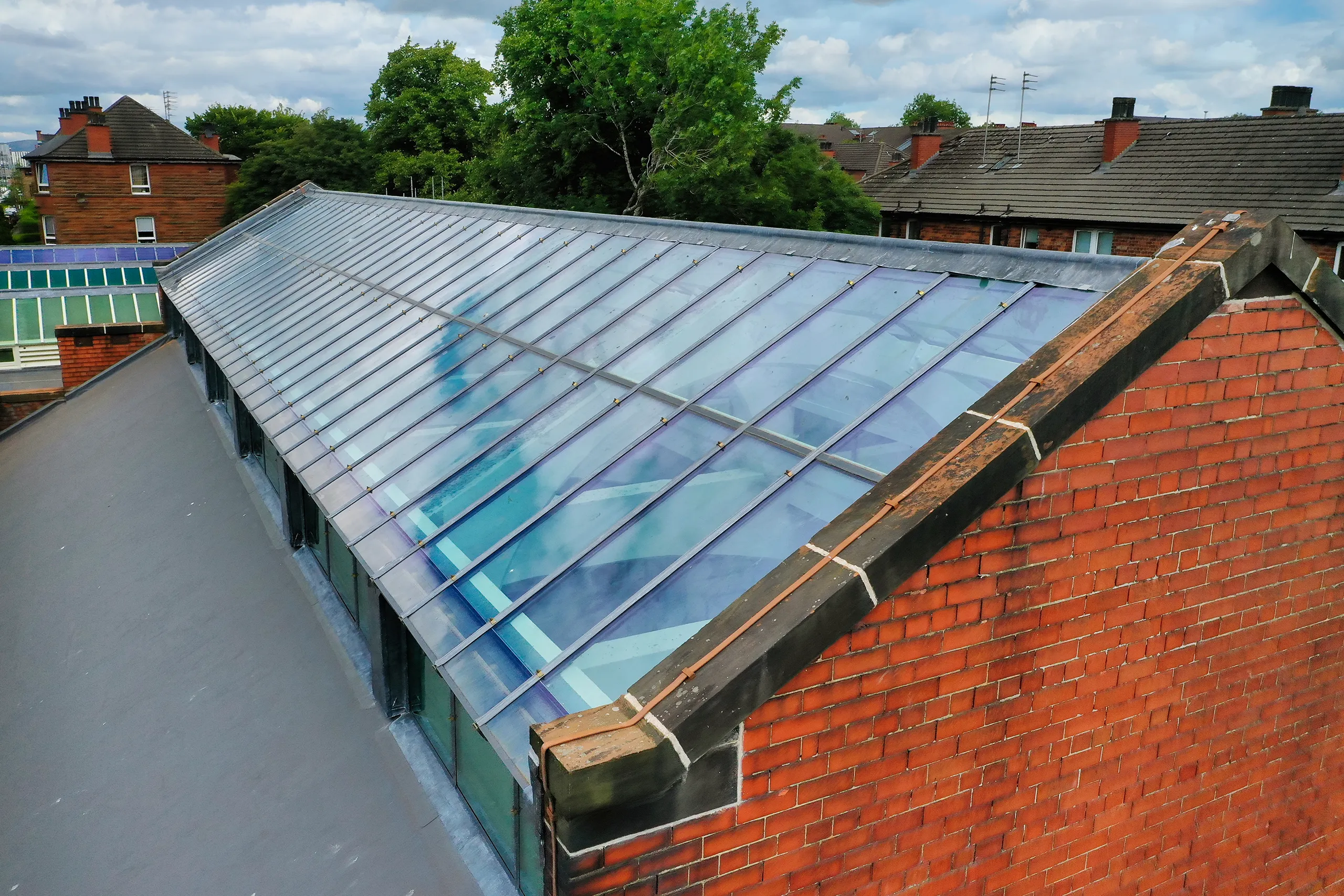 Govanhill Baths roof glazing, Glasgow