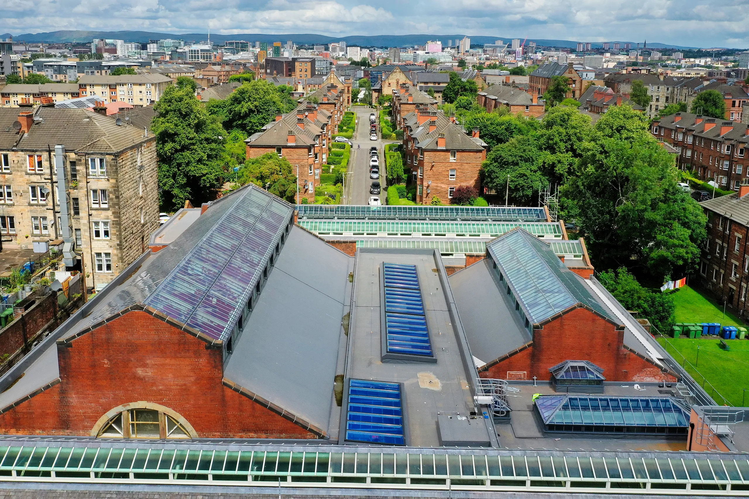 Govanhill Baths roof glazing, Glasgow