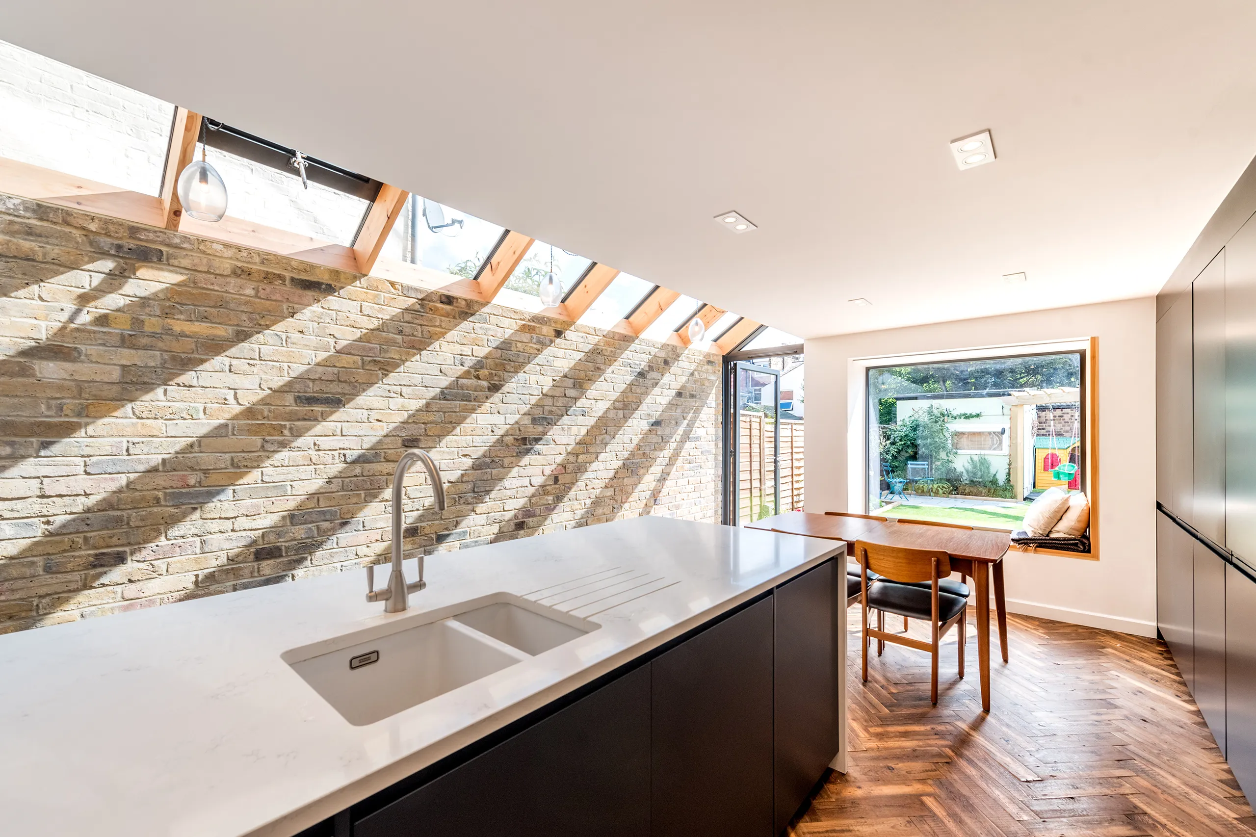 Kitchen skylights and windows