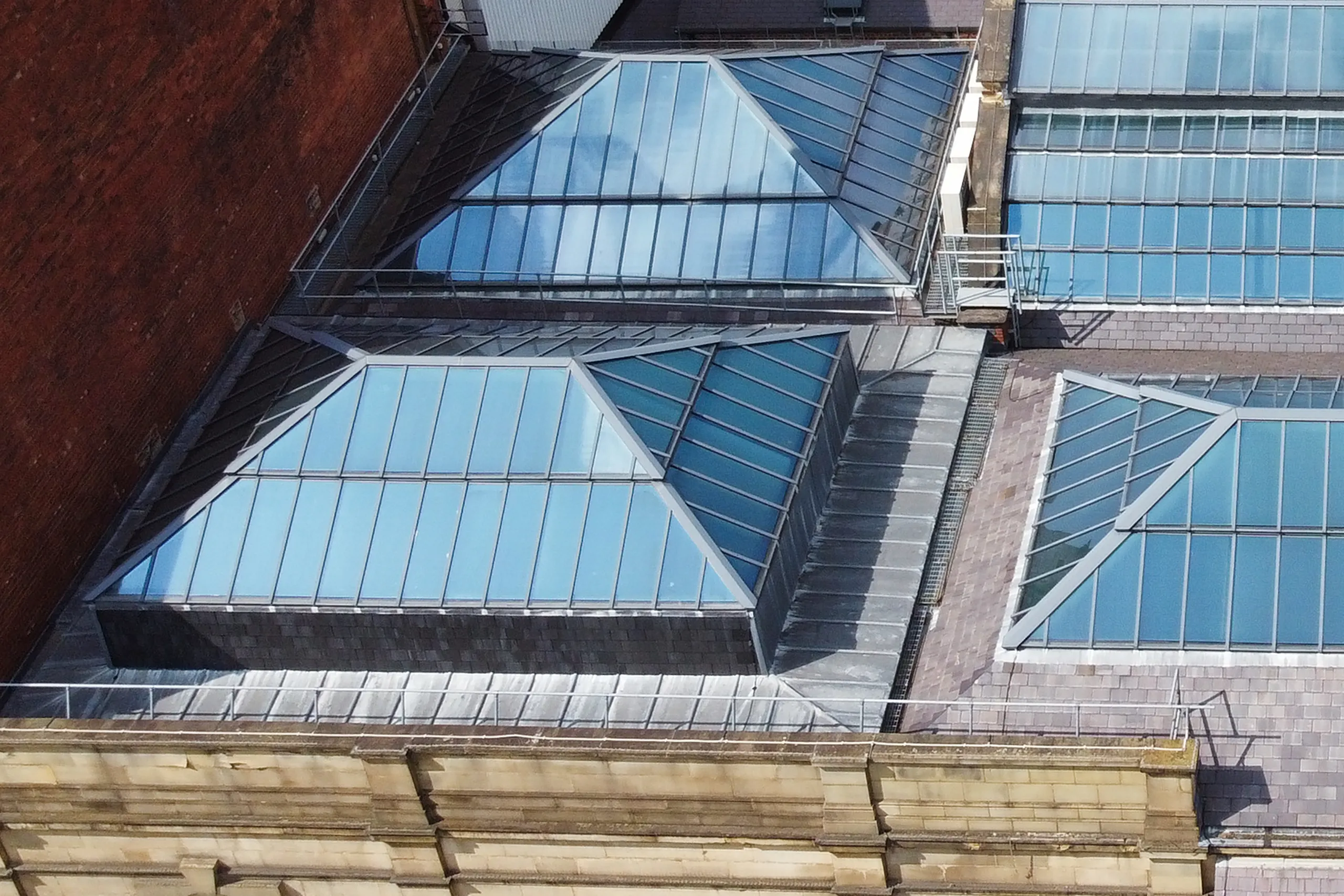 Leeds roof glazing renewal for art centre and central gallery