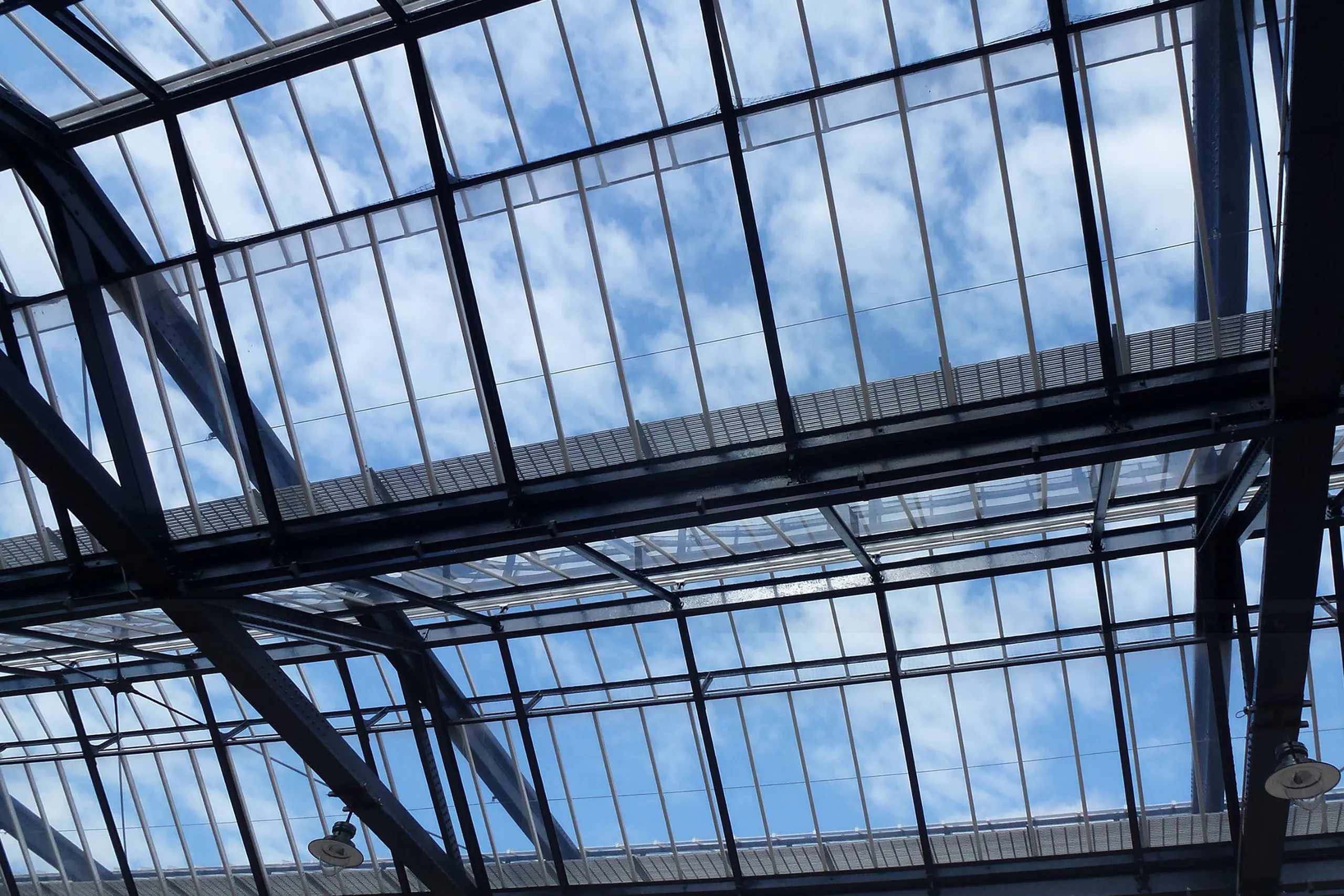 Leicester railway station glazing rooftop