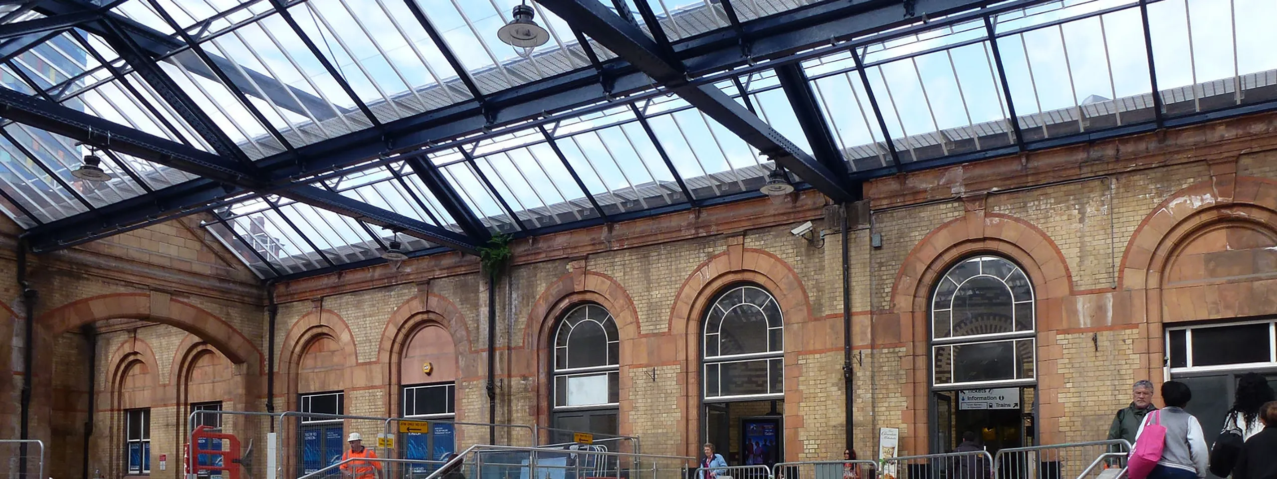 Leicester railway station glazing, onsite work