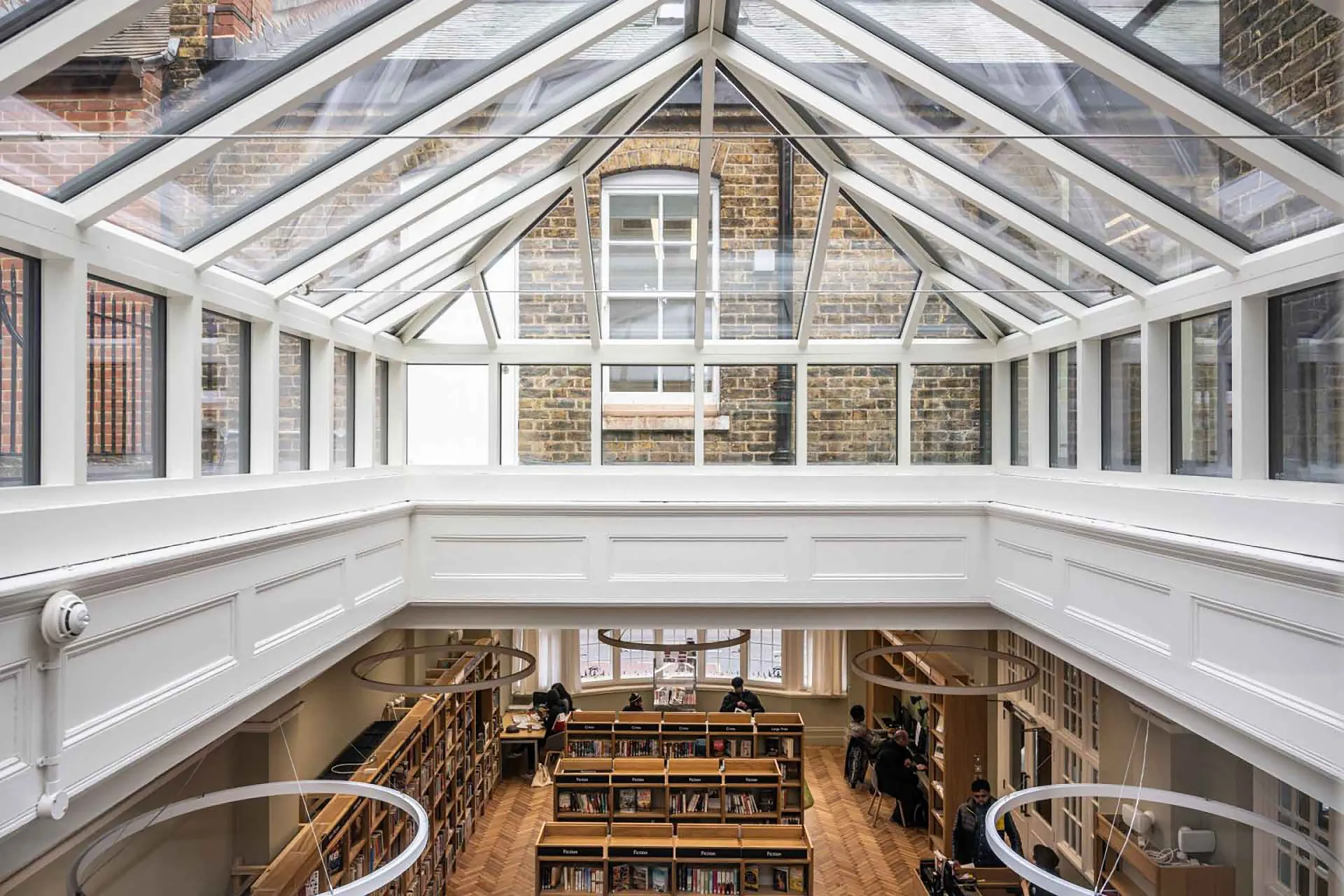 Plumsted Library Rooflight Replacement - protective finishes for aluminium glazing