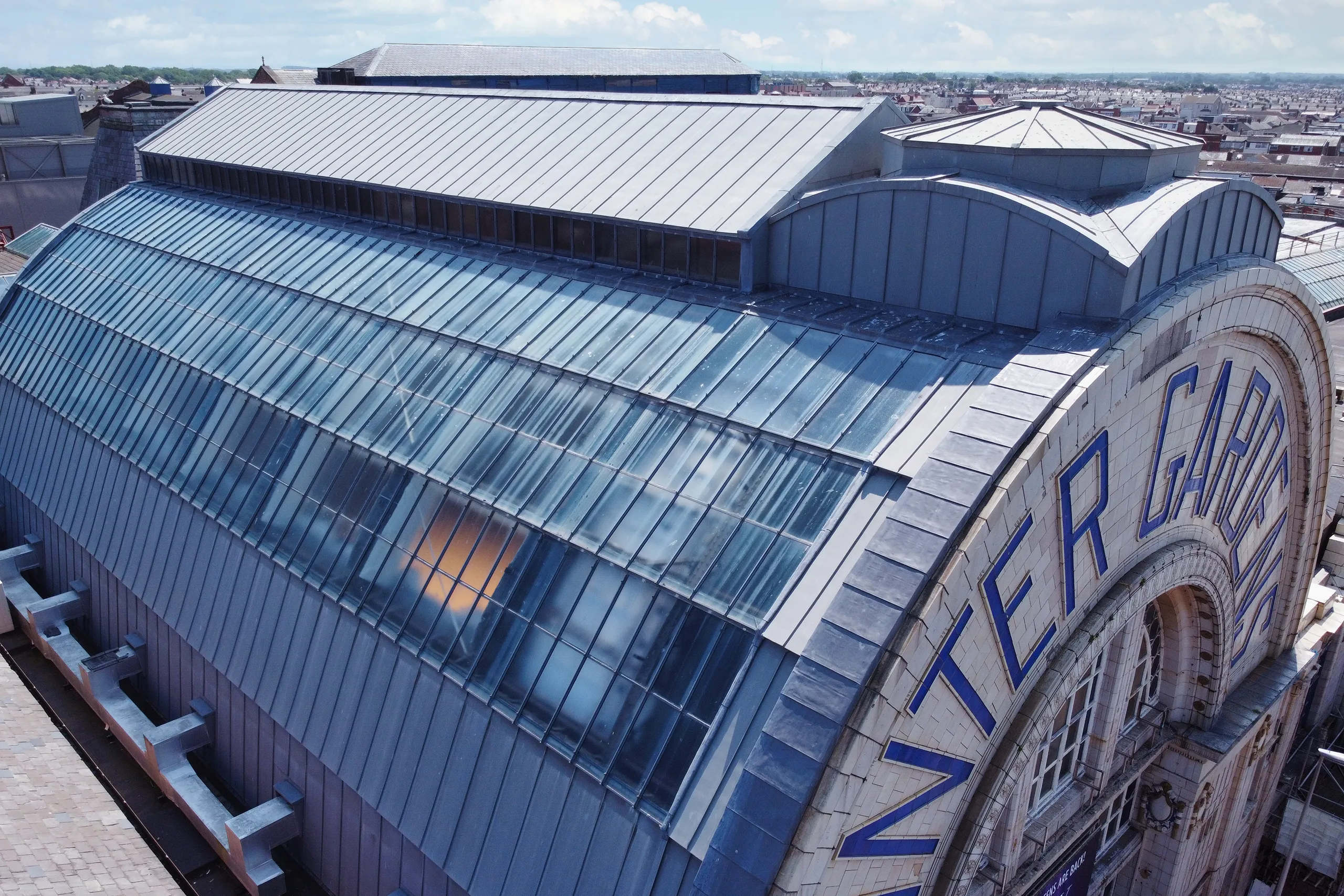 Spanish Hall Winter Gardens glazing skyline