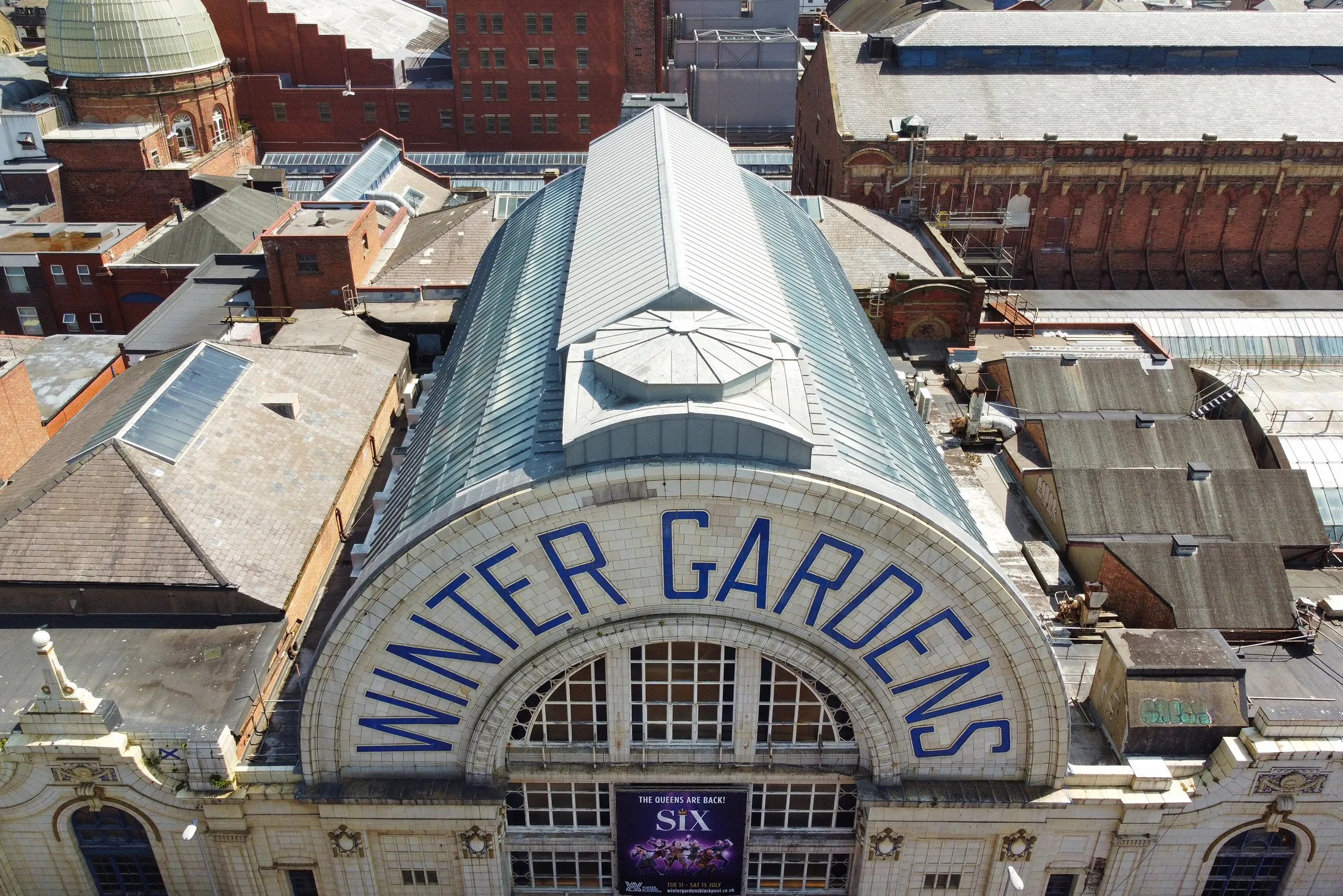 Spanish Hall Winter Gardens glazing rooftop