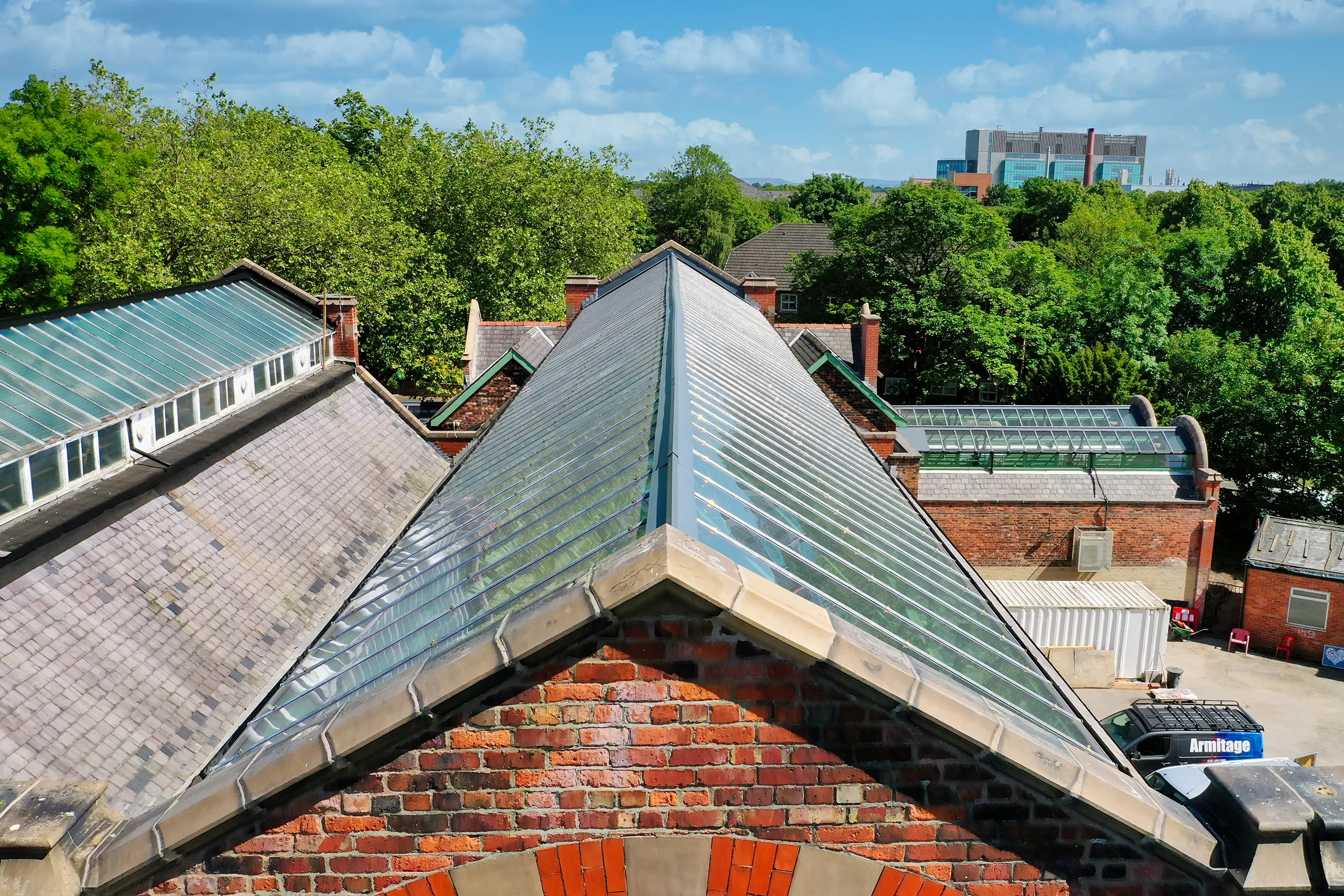 Withington Baths roof, Manchester