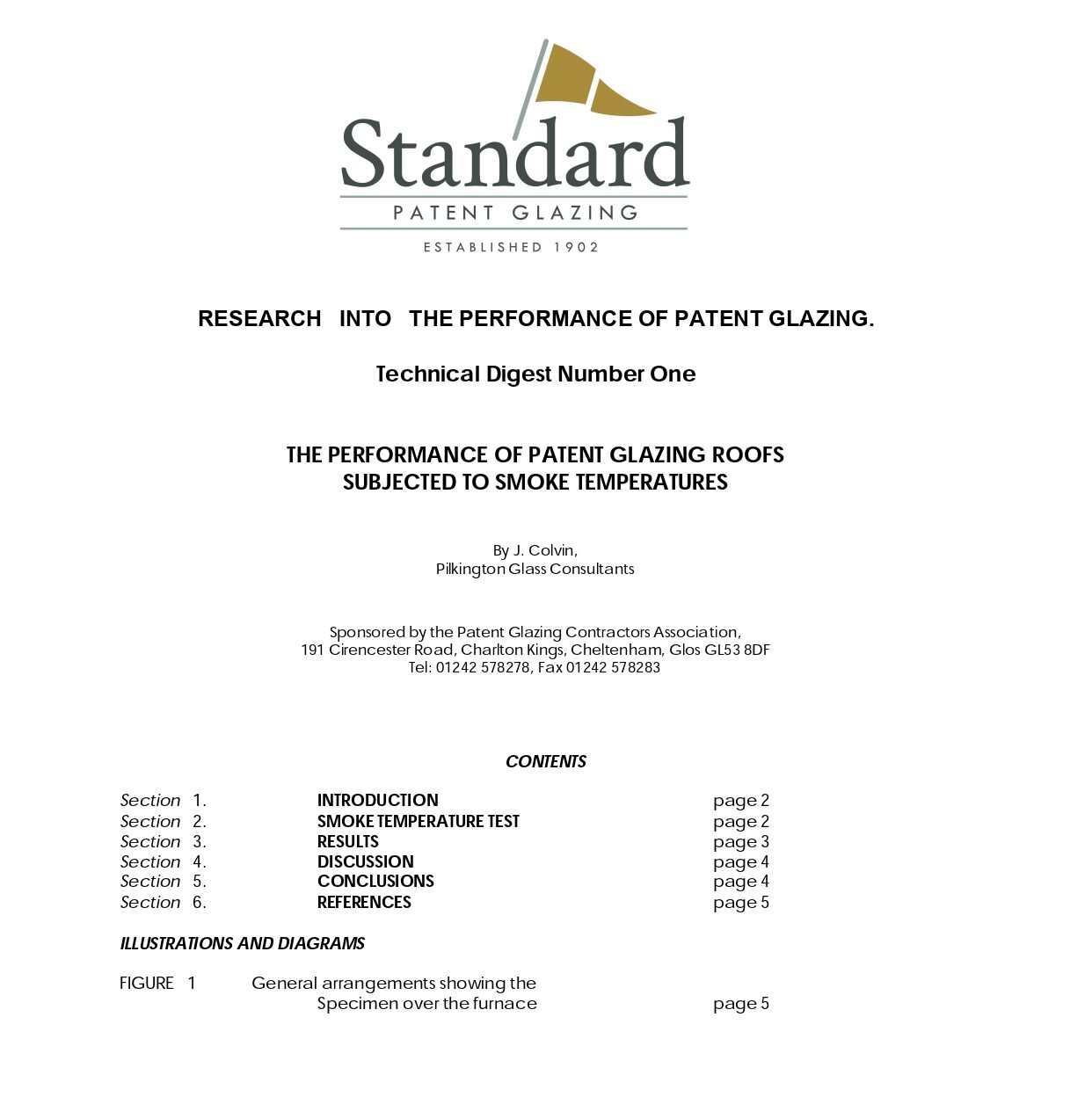 fire ratings for patent glazing - research report