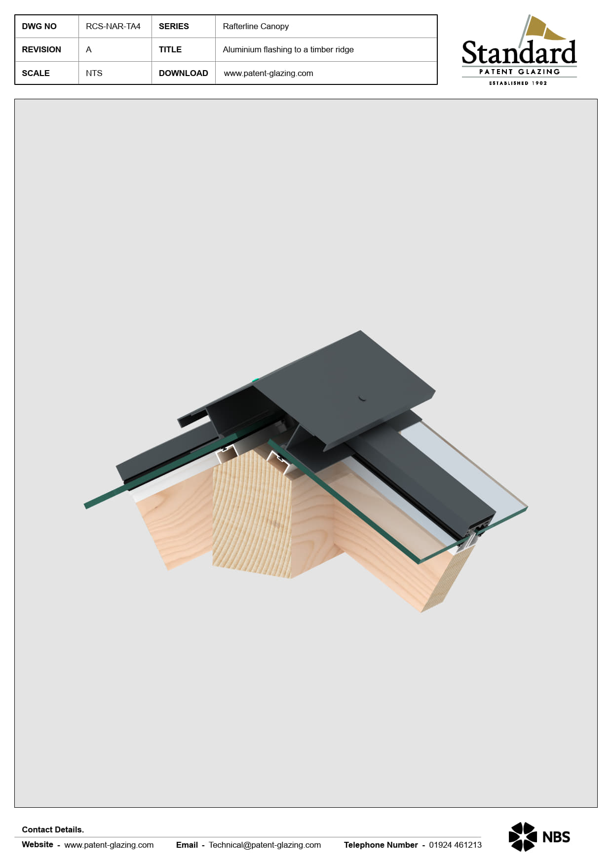 RCS-NAR-TA4 Rafterline Canopy Specs