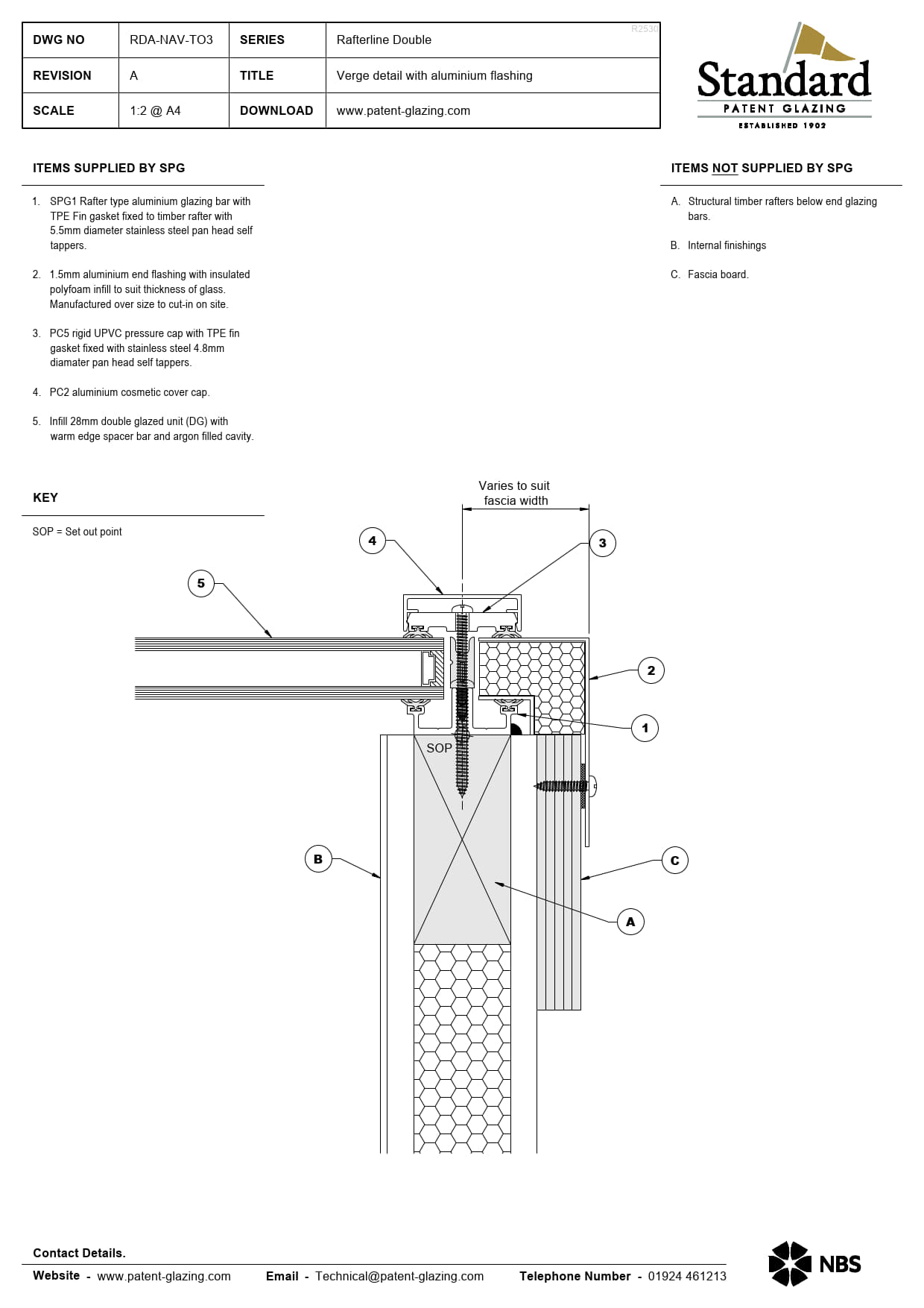 RDA-NAV-TO3 Rafterline Double Specs