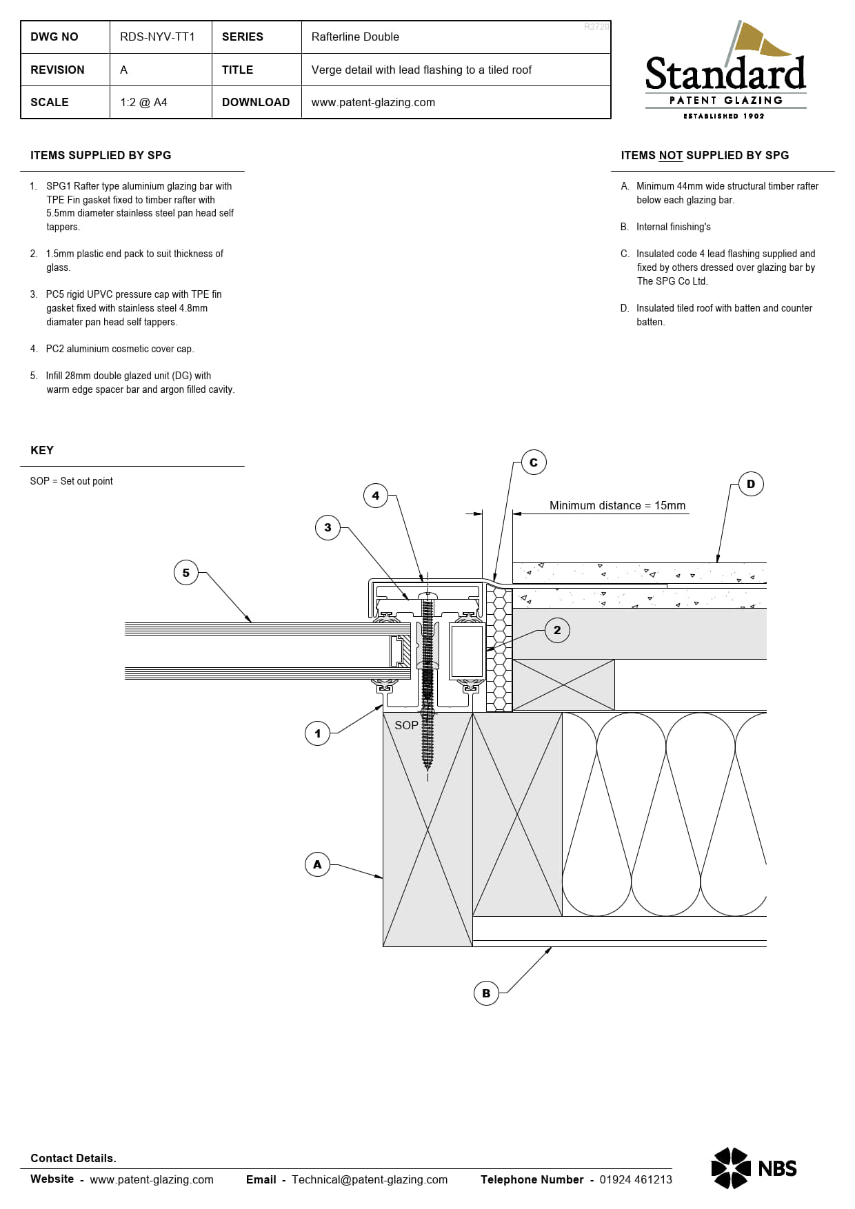 RDS-NYV-TT1 Rafterline Double Specs