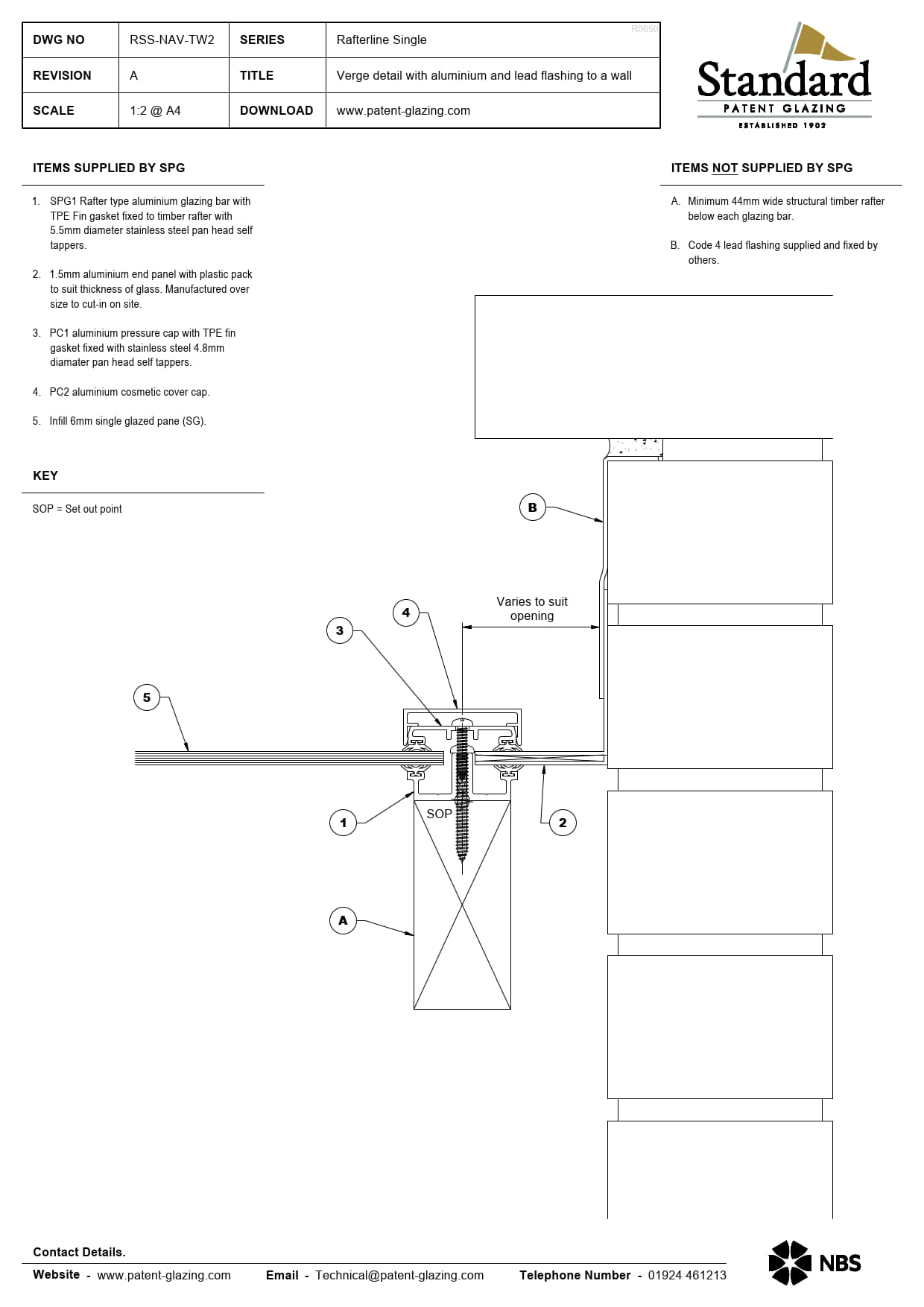 RSS-NAV-TW2 Rafterline Single Specs