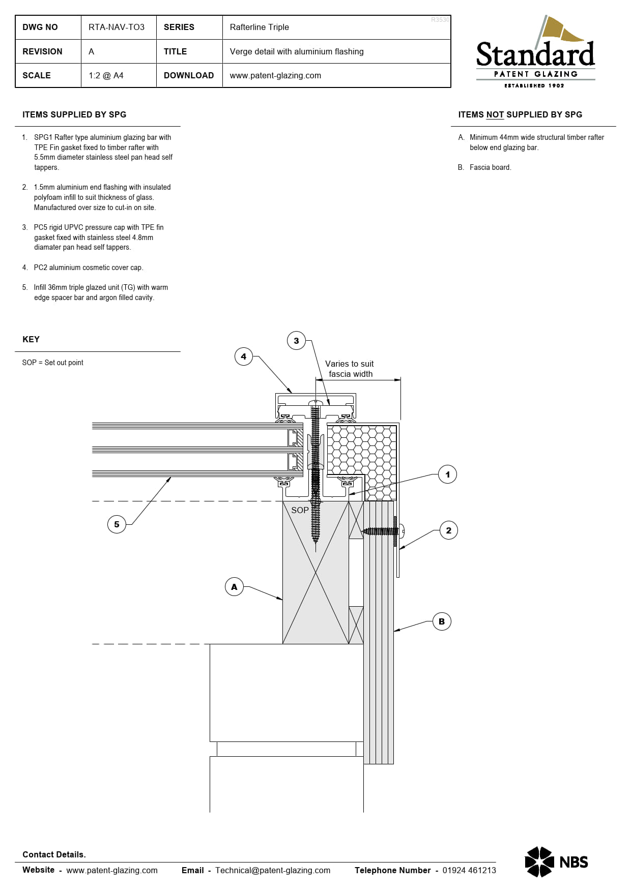 RTA-NAV-TO3 Rafterline Triple Specs