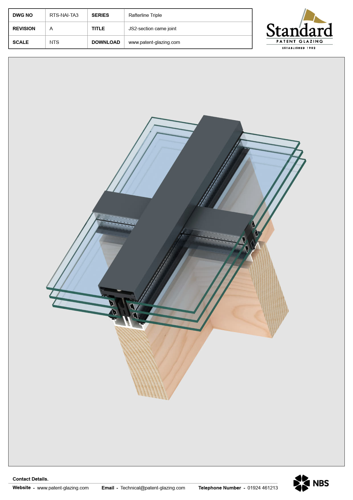 RTS-NAI-TA3 Rafterline Triple Specs