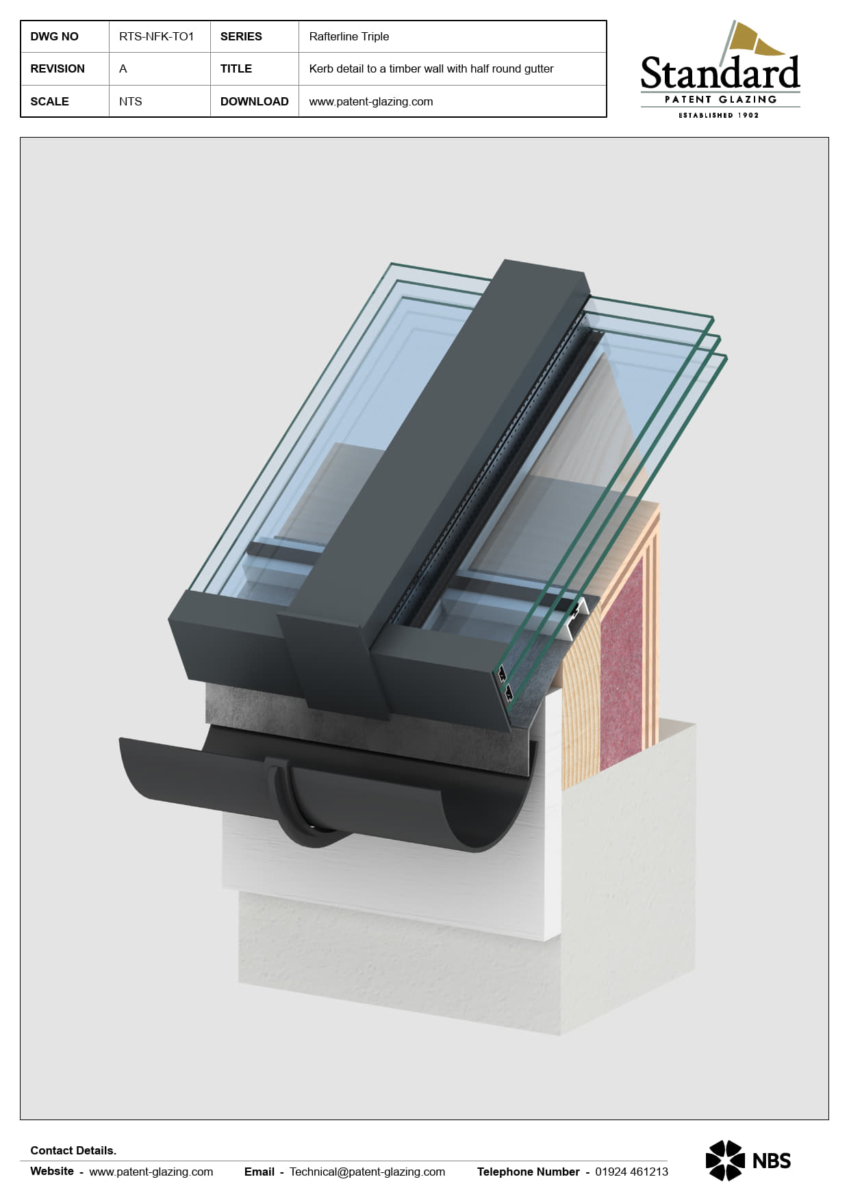 RTS-NFK-TO1 - Rafterline patent glazing