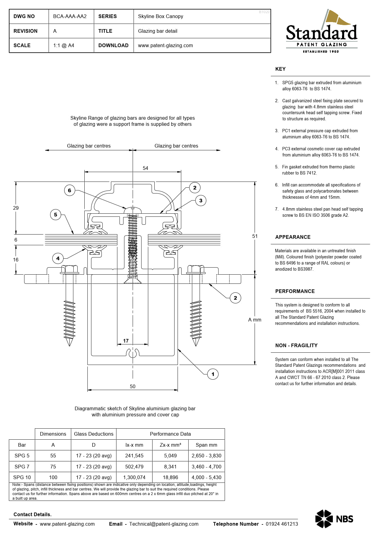 BCA-AAA-AA2 Skyline Box Canopy