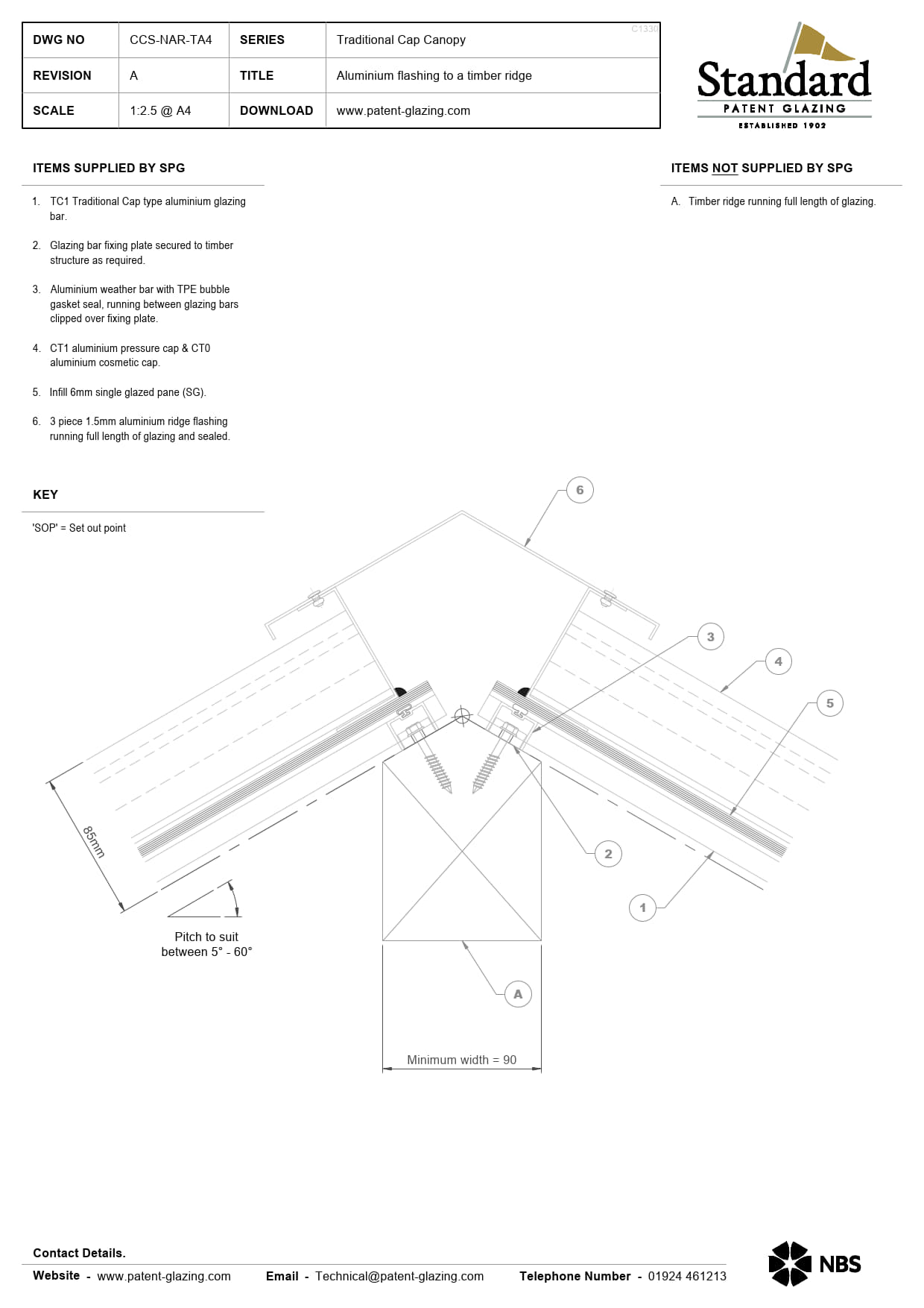 CCS-NAR-TA4 Traditional Cap Canopy