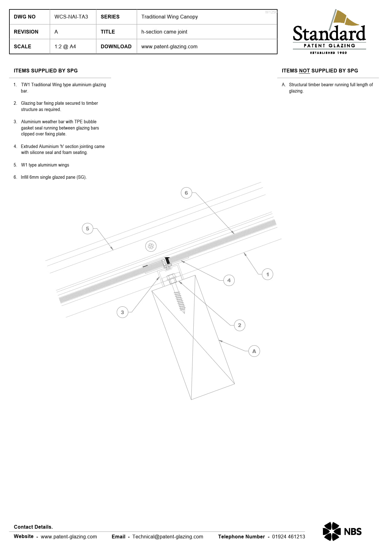 WCS-NAI-TA3 Traditional Wing Canopy